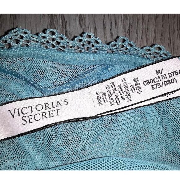 Lot of Victoria's Secret and VS PINK Bralettes Size Medium Lace Black Velvet - Picture 6 of 8